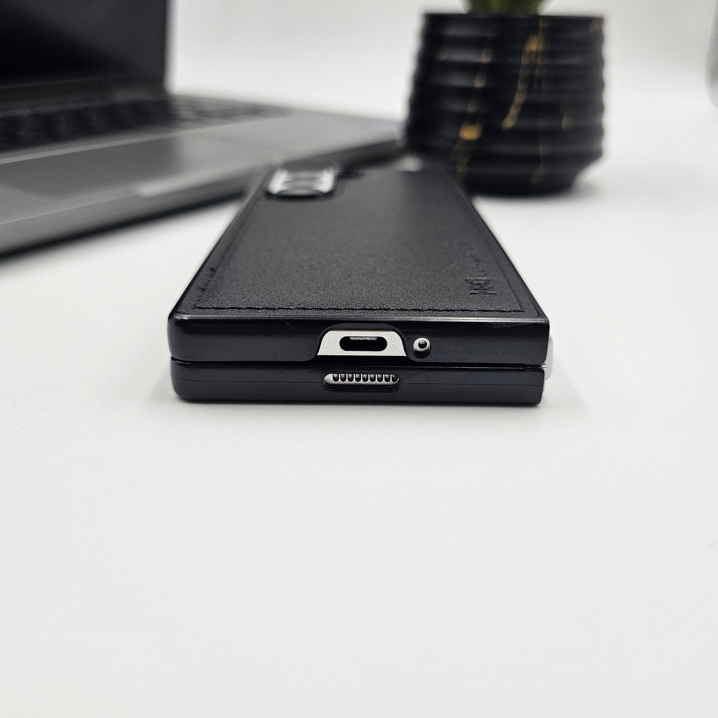 Premium Stitched Design with Soft Velvet Lining for Samsung Galaxy Z Fold 6 | Slim Protective Cover