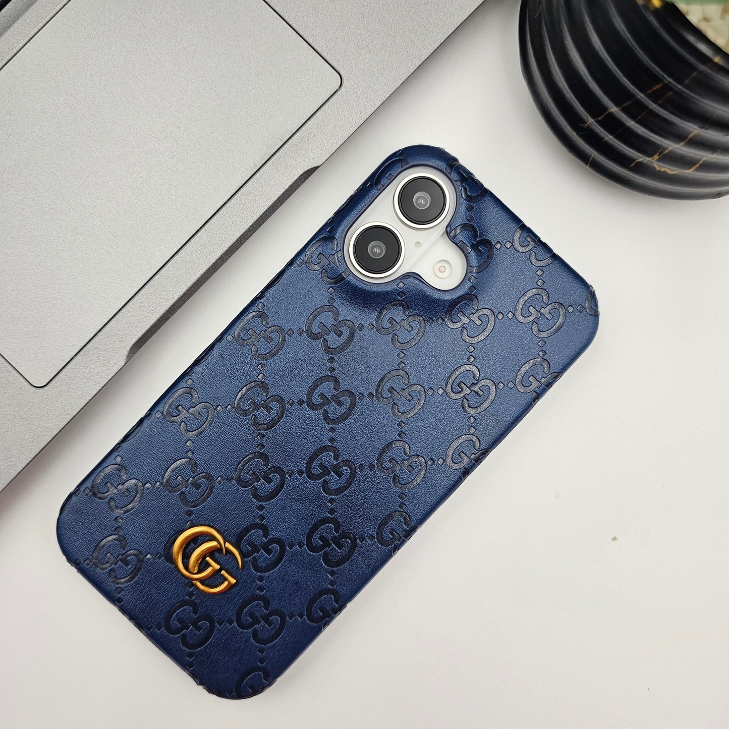 Premium Branded iPhone Mobile Case Cover - GG Leather made