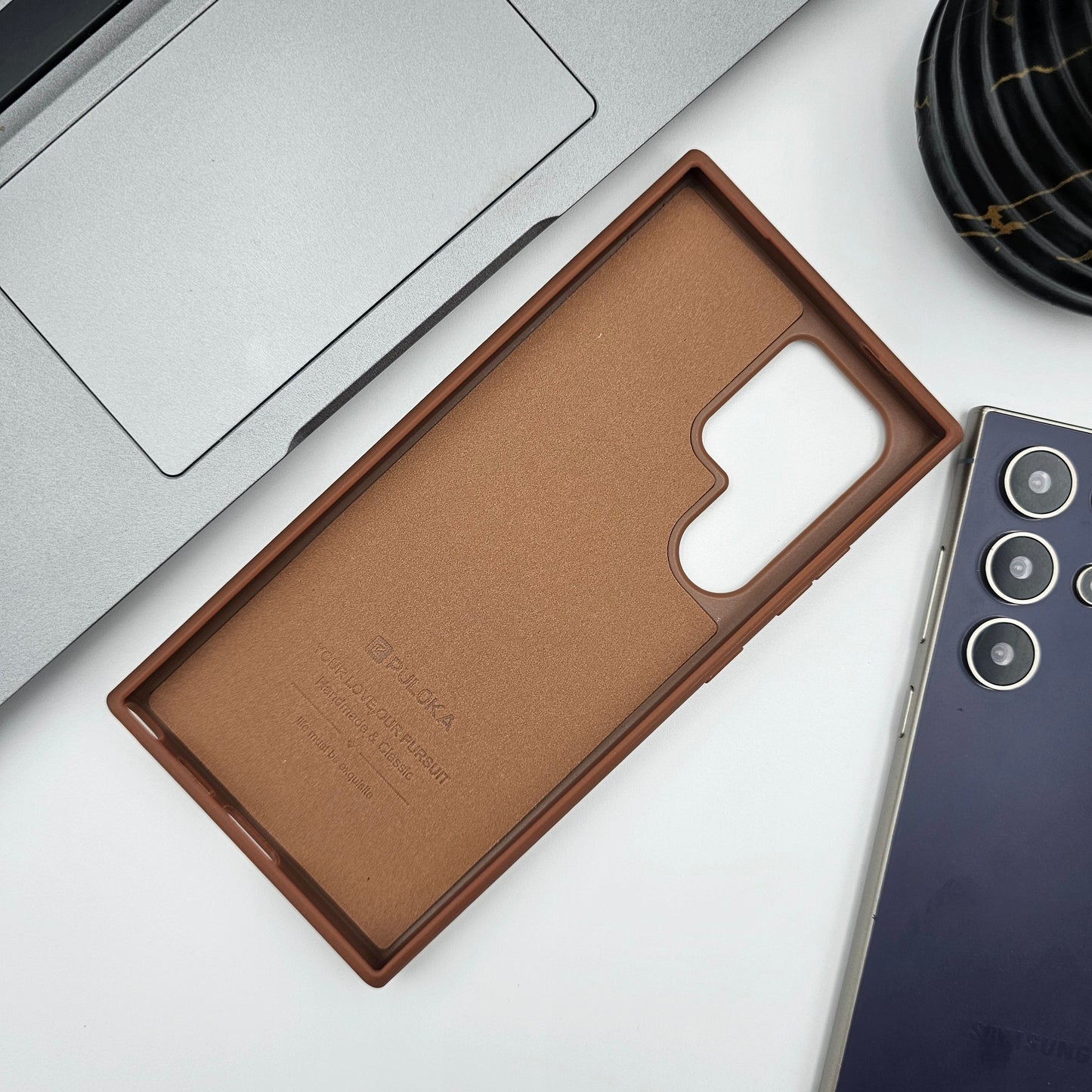 Samsung Galaxy S24 Ultra PU Leather Case With Inside Velvet