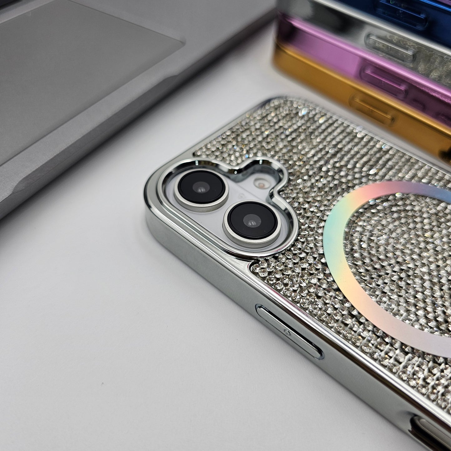 iPhone Rhinestone Diamond Bling Glitter Case With Magsafe