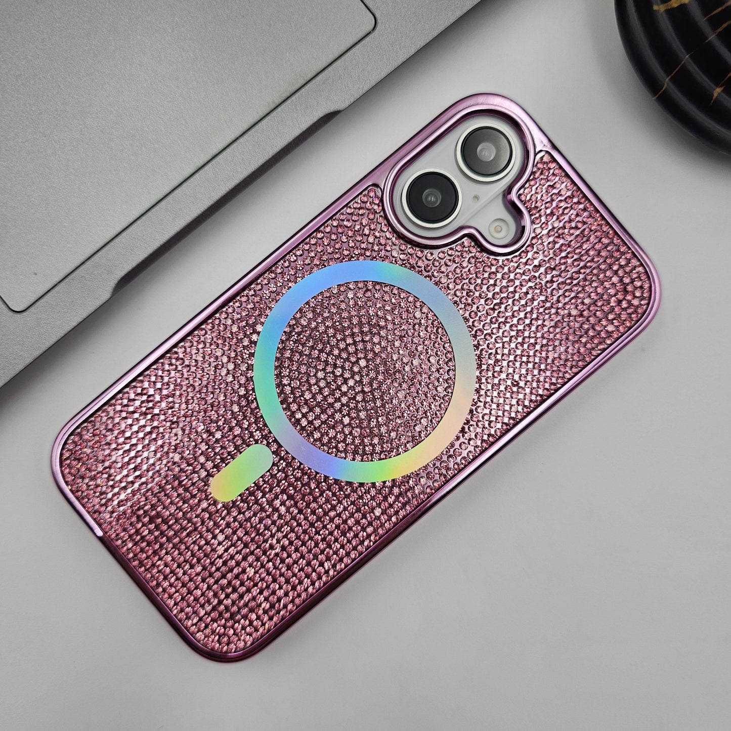 iPhone Rhinestone Diamond Bling Glitter Case With Magsafe