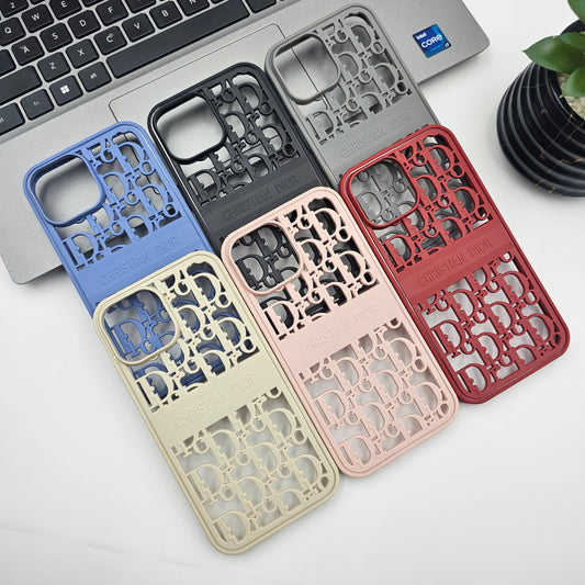 Premium Branded iPhone Mobile Case Cover - CD Brand hollow Cut