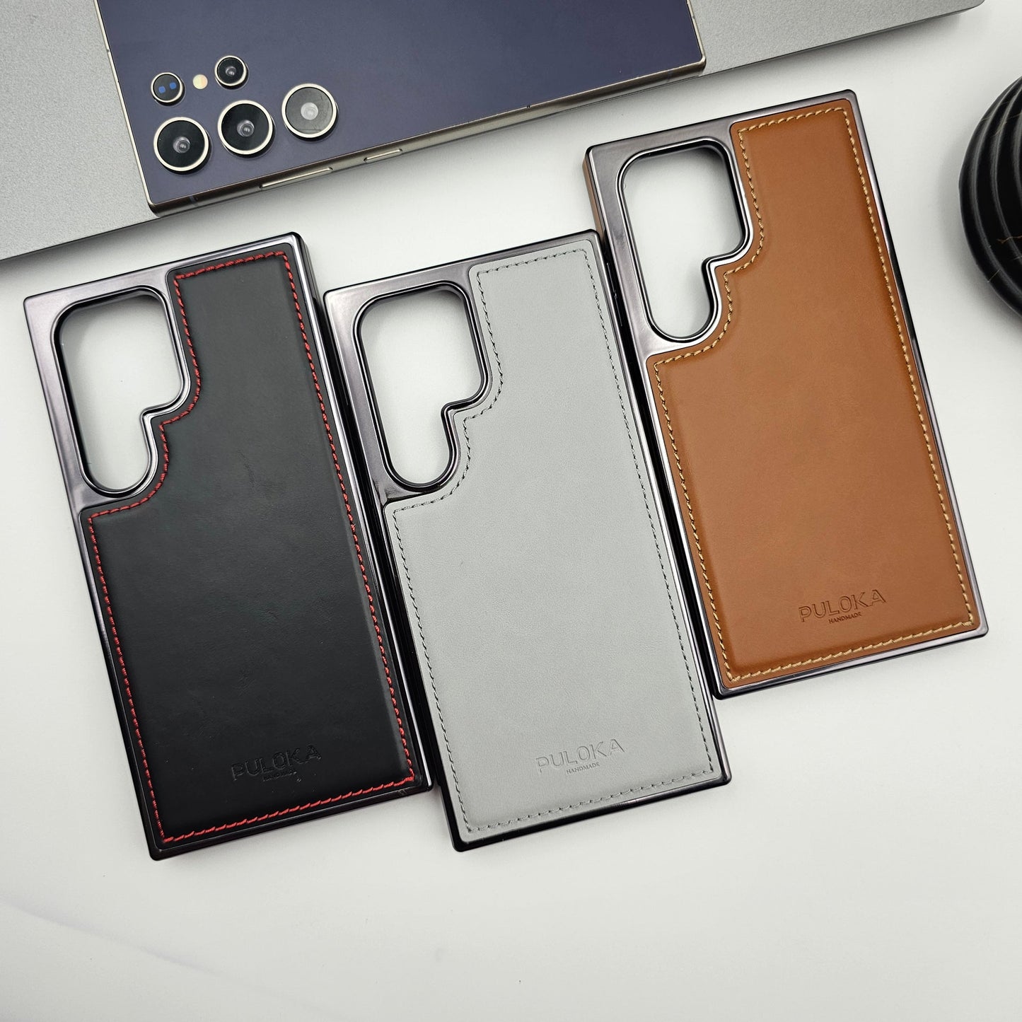 Samsung Galaxy S25 Ultra Minimalistic Design Chrome Case Inside Velvet