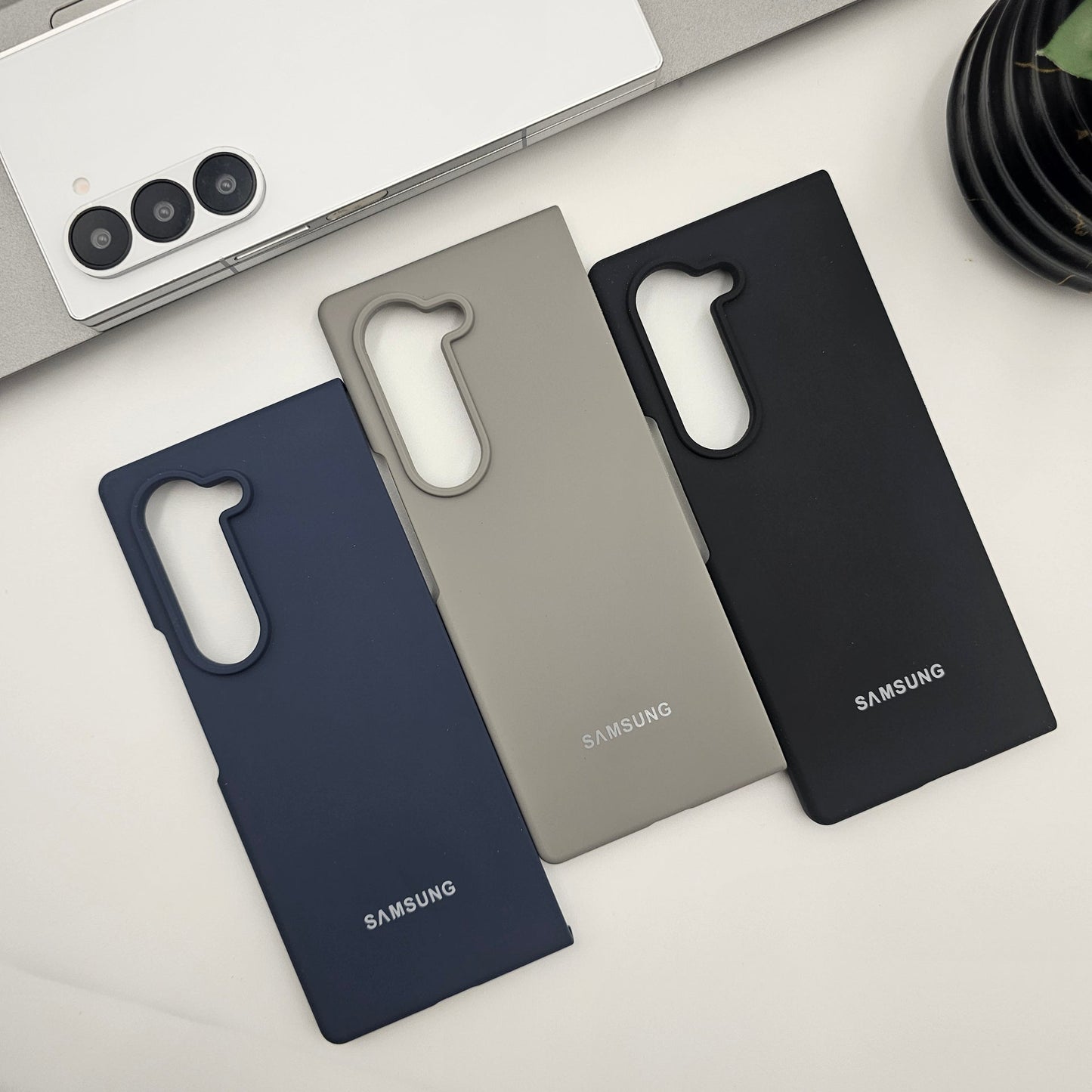 Silicone Case with Silk Feel for Samsung Galaxy Z Fold 6 | Velvet Inner Lining