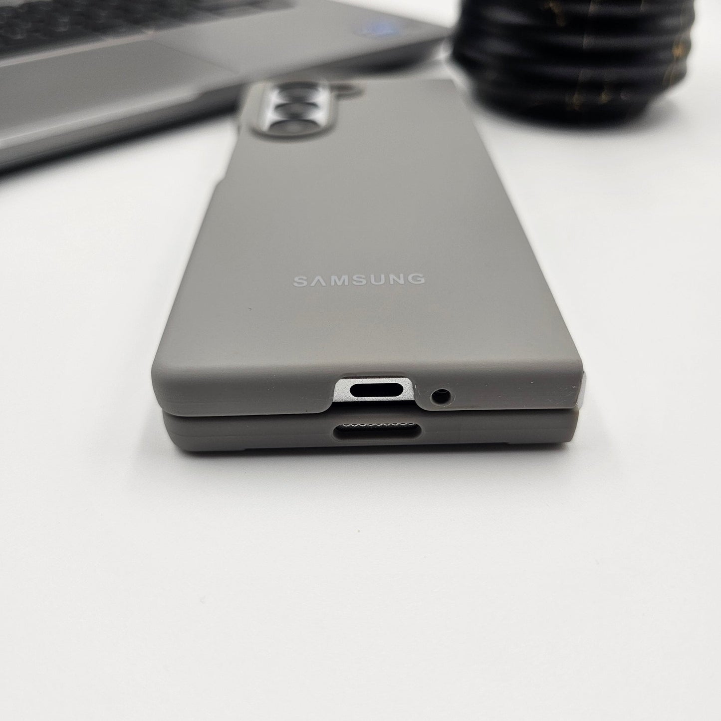 Silicone Case with Silk Feel for Samsung Galaxy Z Fold 6 | Velvet Inner Lining