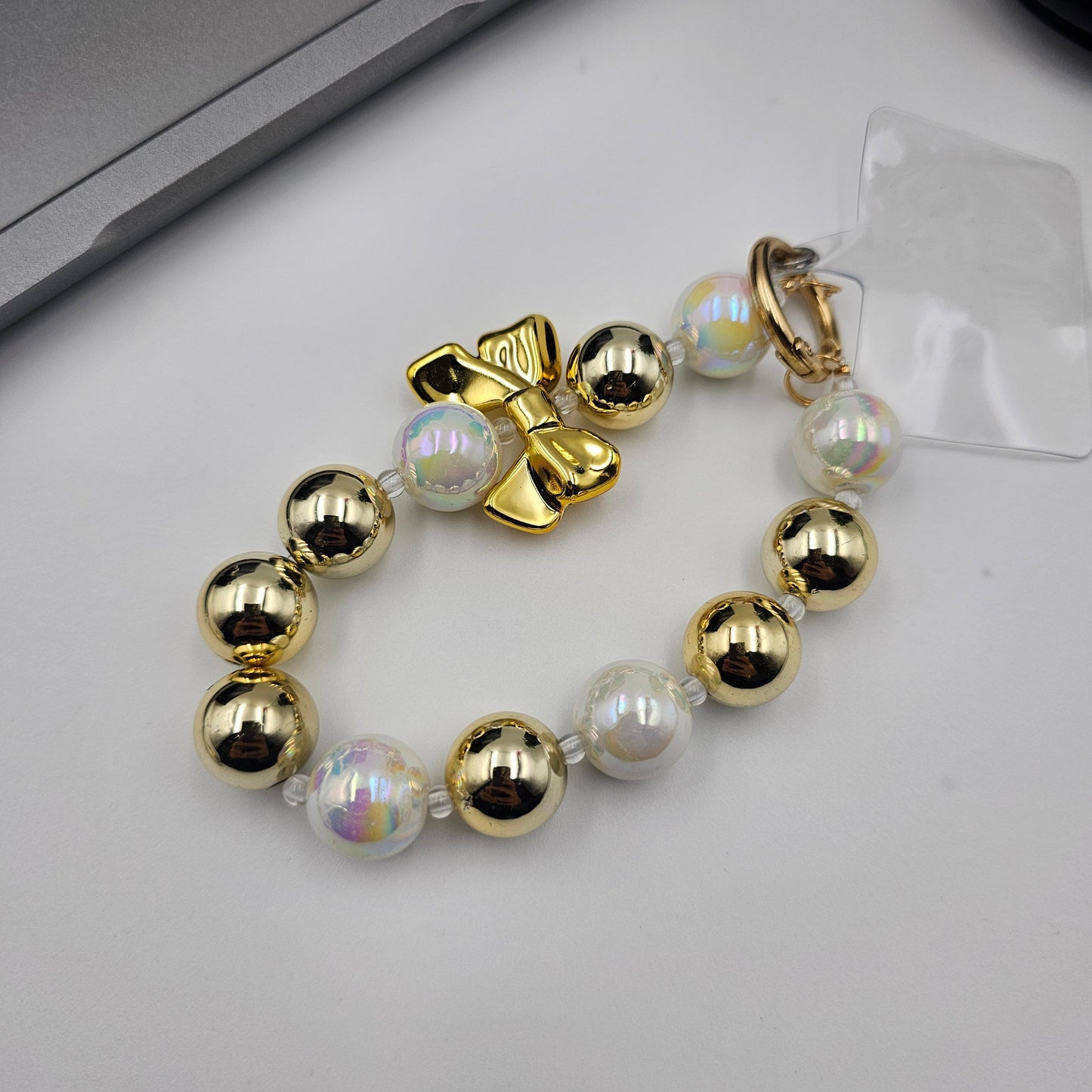 Luxury Rotating Dollar Case for iPhone Series | Gold Bling Coin Design with Beaded Wrist Strap