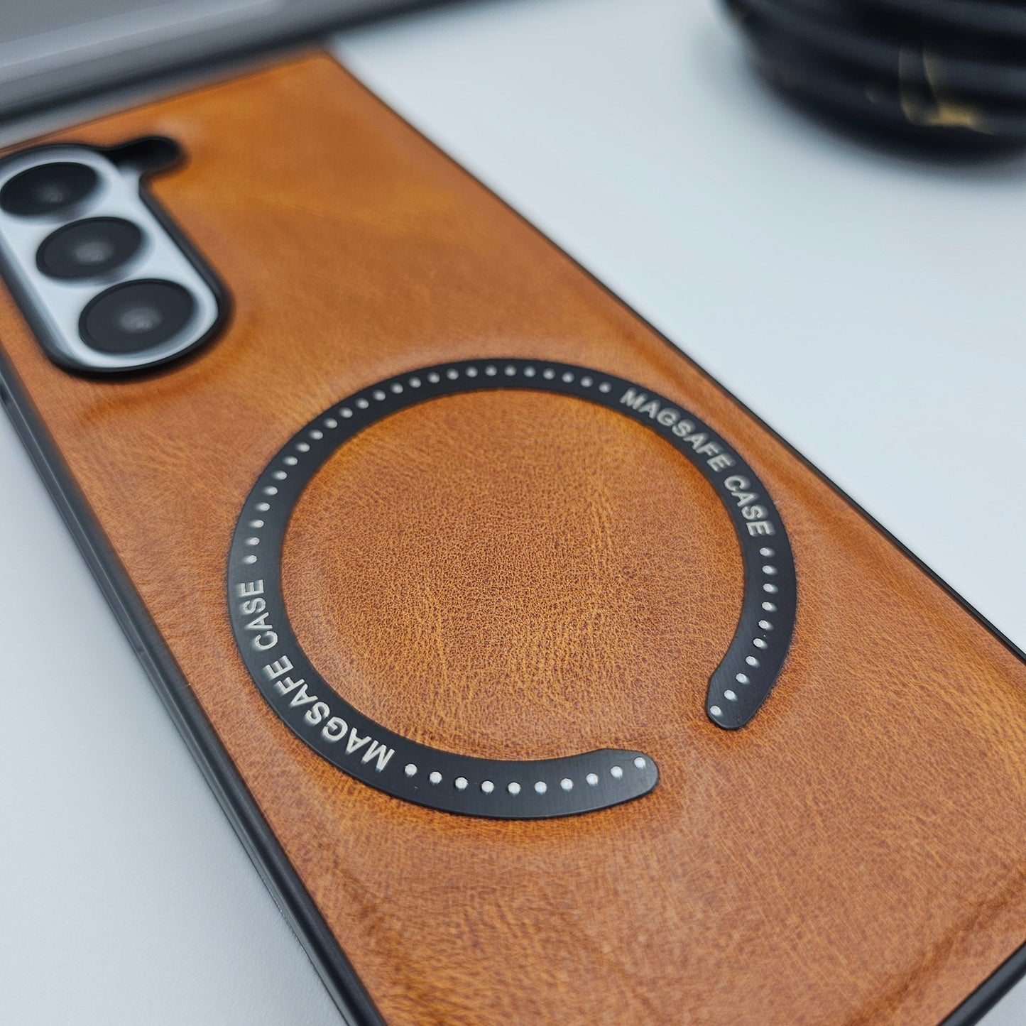 Samsung Galaxy Z Fold 5 PU Leather Magnetic Magsafe Case