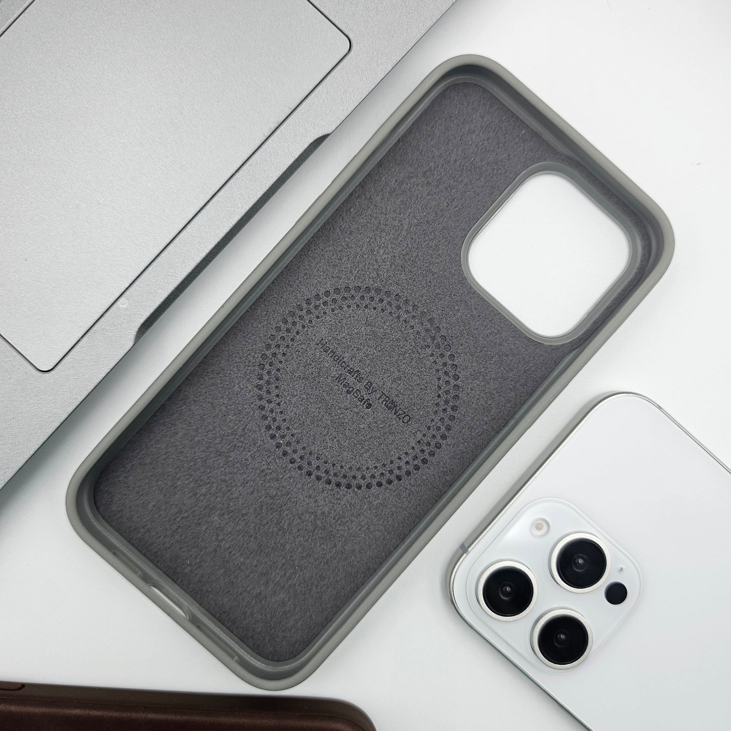 iPhone PU Leather Magnetic Magsafe Case Supports Wireless Charging
