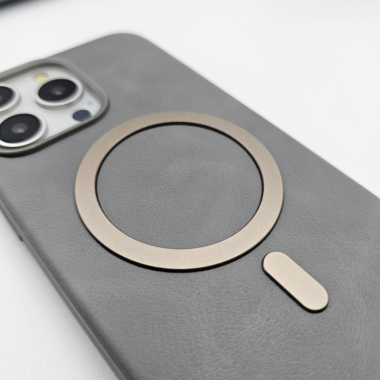 iPhone PU Leather Magnetic Magsafe Case Supports Wireless Charging