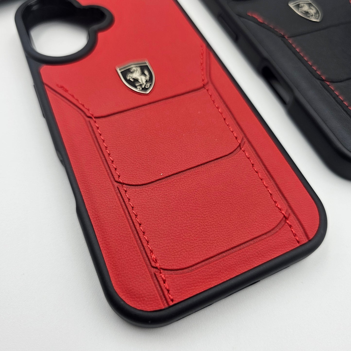 Luxury FR Stitched Leather Case for iPhone | Premium Slim Protective Cover