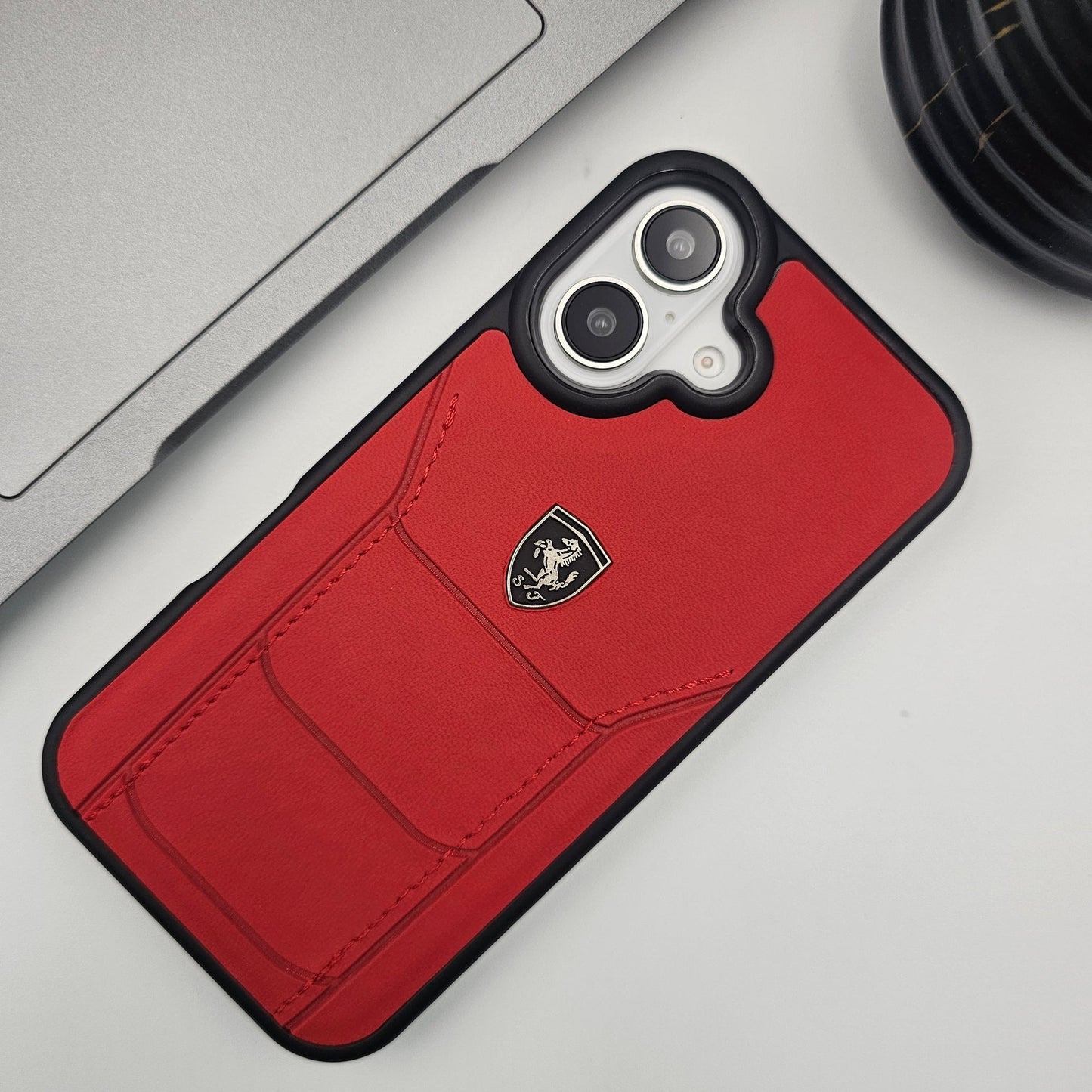 Luxury FR Stitched Leather Case for iPhone | Premium Slim Protective Cover
