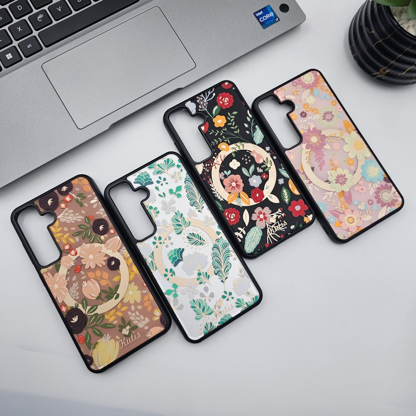 Samsung Galaxy S25 Floral Pattern Magsafe Case Cover