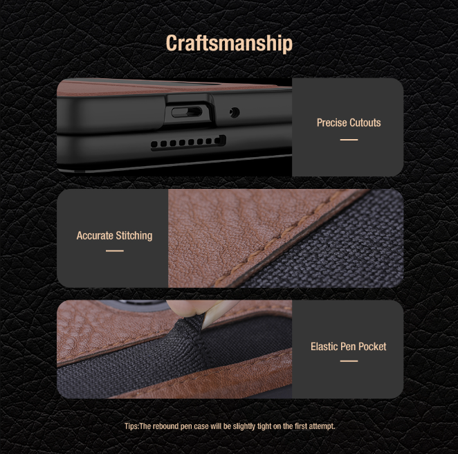 Samsung Galaxy Z Fold 5 Nillkin Aoge Leather Flip Case Cover Clearance Sale