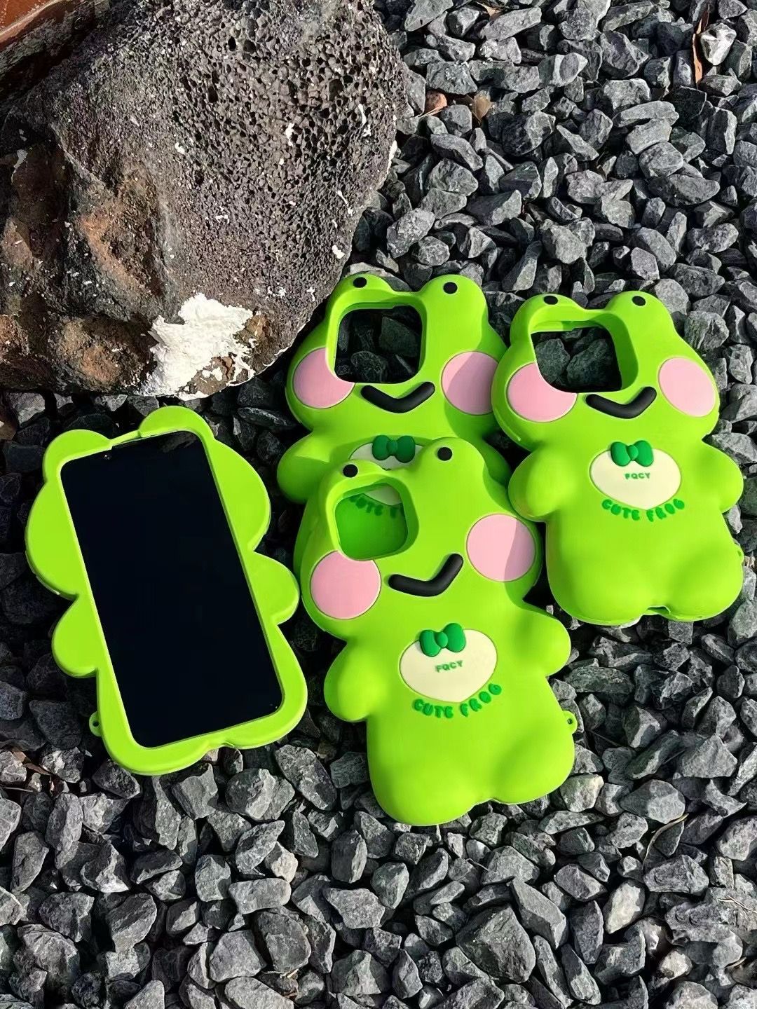 iPhone Cute 3D Big Frog Design Silicone Case Cover Clearance Sale