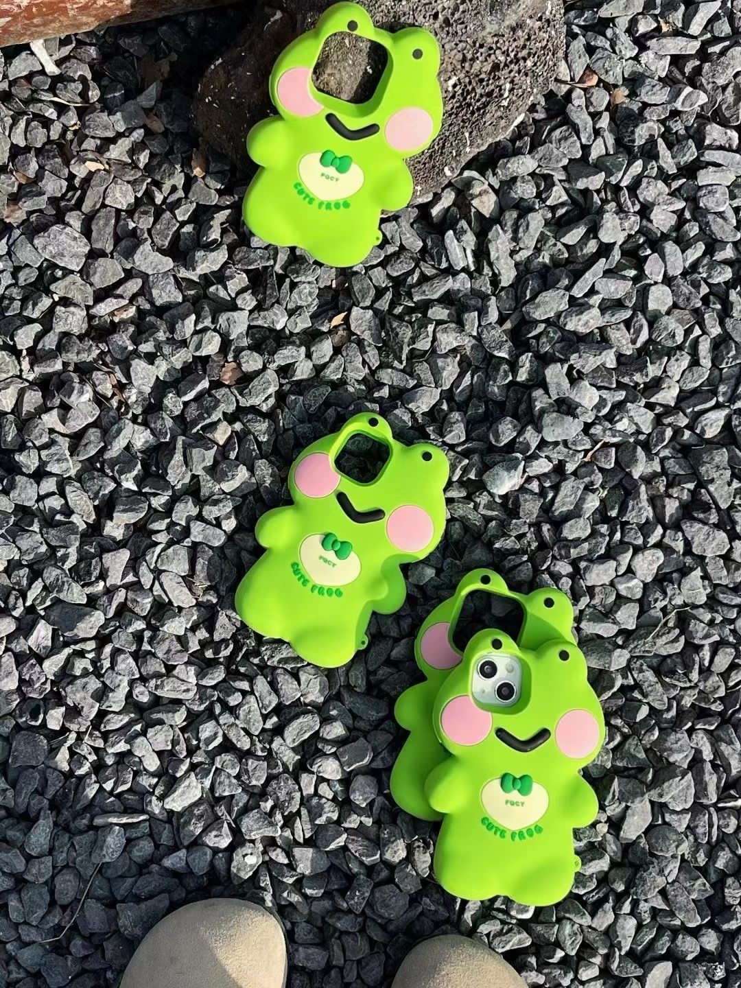 iPhone Cute 3D Big Frog Design Silicone Case Cover Clearance Sale