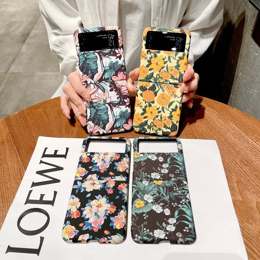 Samsung Galaxy Z Flip 4 Ultra Thin Floral Hard Shell Case Cover