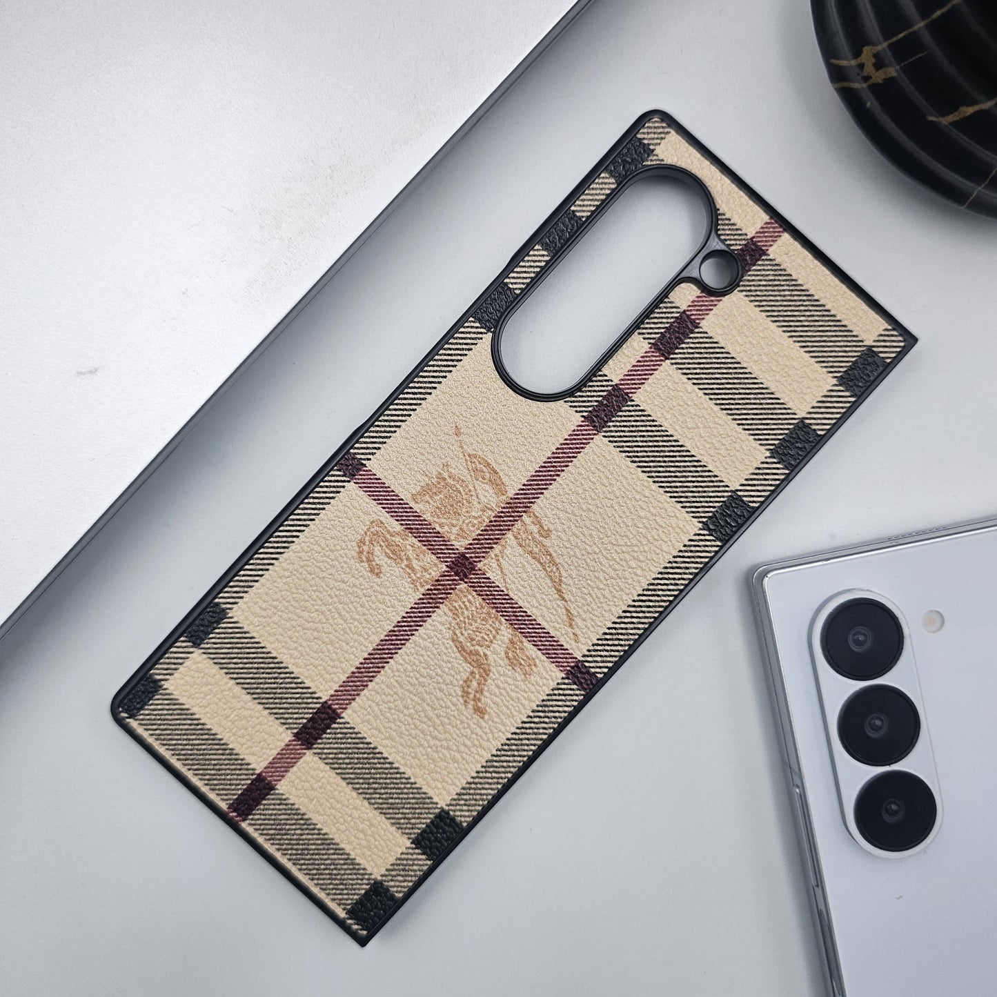 BBRY Fashion PU Leather Case for Samsung Galaxy Z Fold 5 | Luxury Designer Protective Cover