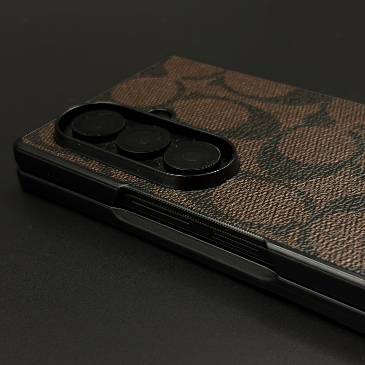 CC Pattern PU Leather Case for Samsung Galaxy Z Fold 8 Ultra | Monogram Soft Touch Protection
