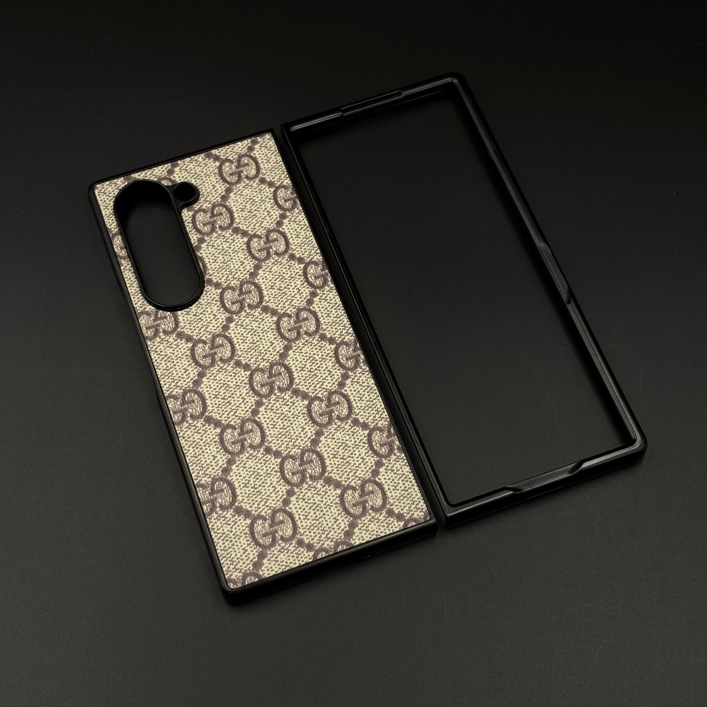 Luxury Brand PU Leather Case for Samsung Galaxy Z Fold 5 | Designer Protective Cover