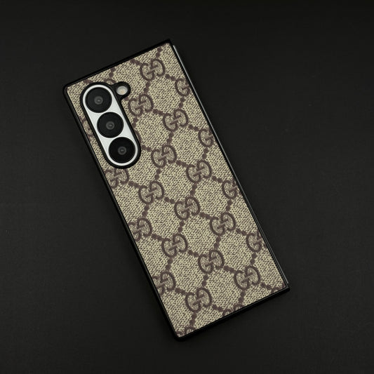 Luxury Brand PU Leather Case for Samsung Galaxy Z Fold 7 | Designer Protective Cover