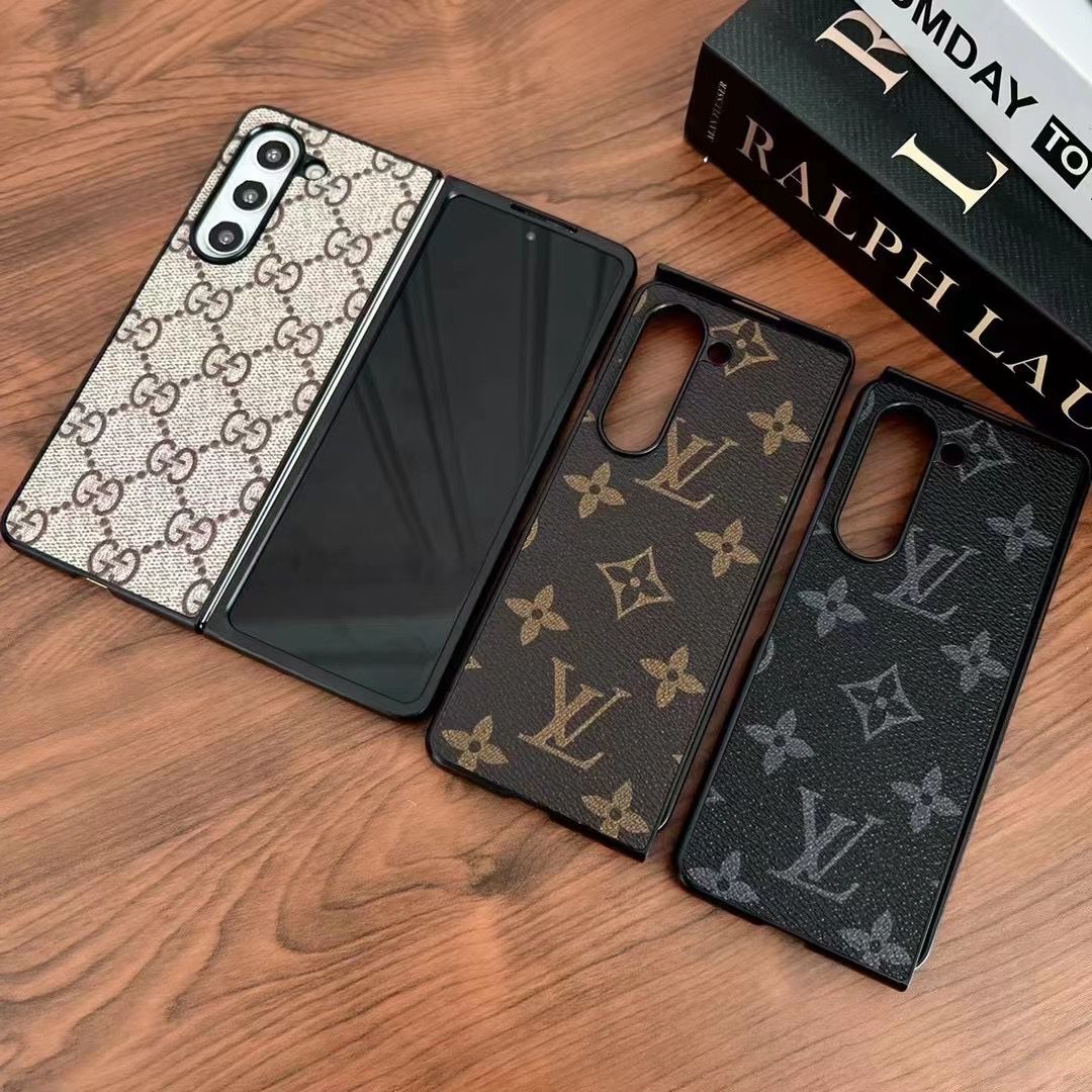 Luxury Brand PU Leather Case for Samsung Galaxy Z Fold 7 | Designer Protective Cover