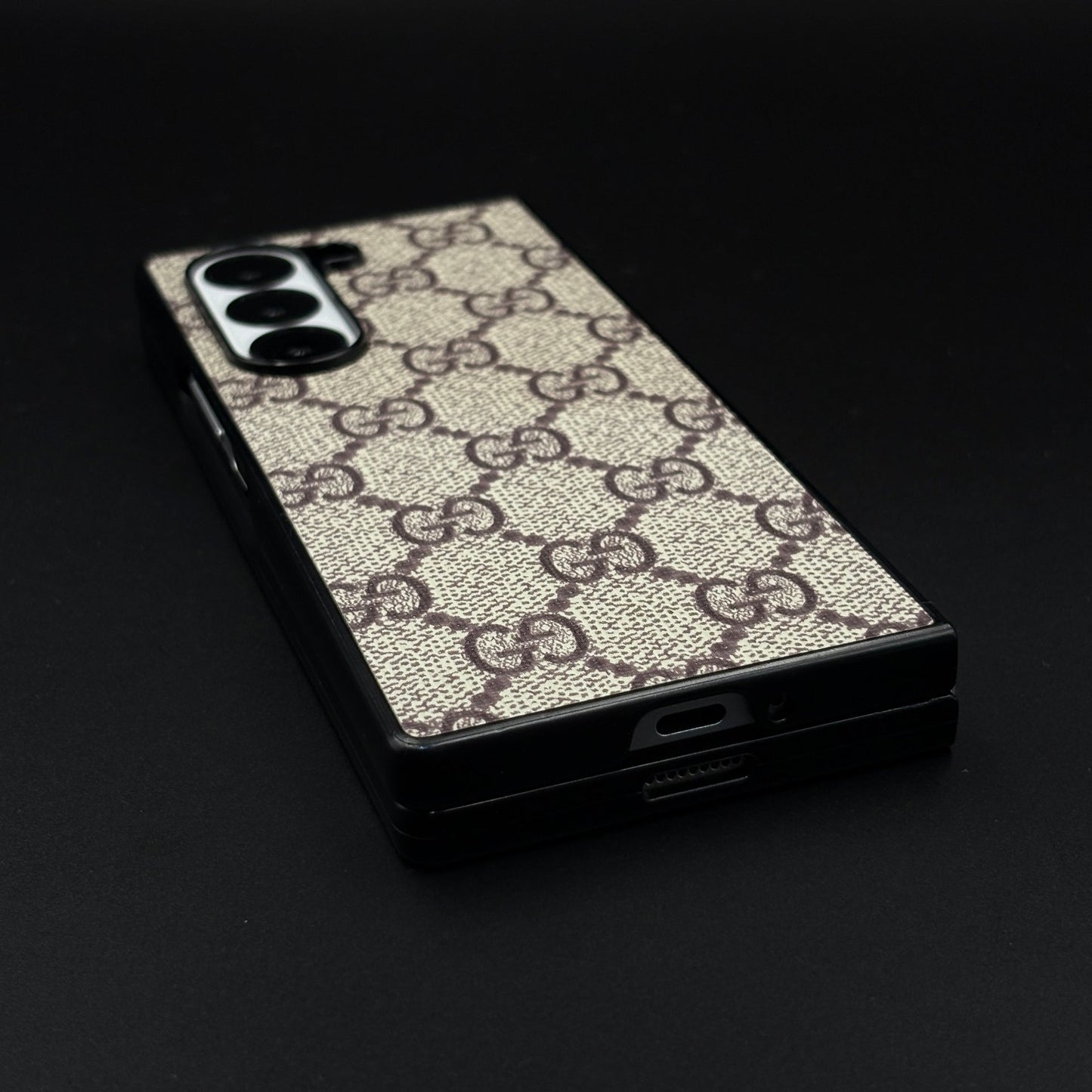Luxury Brand PU Leather Case for Samsung Galaxy Z Fold 7 | Designer Protective Cover