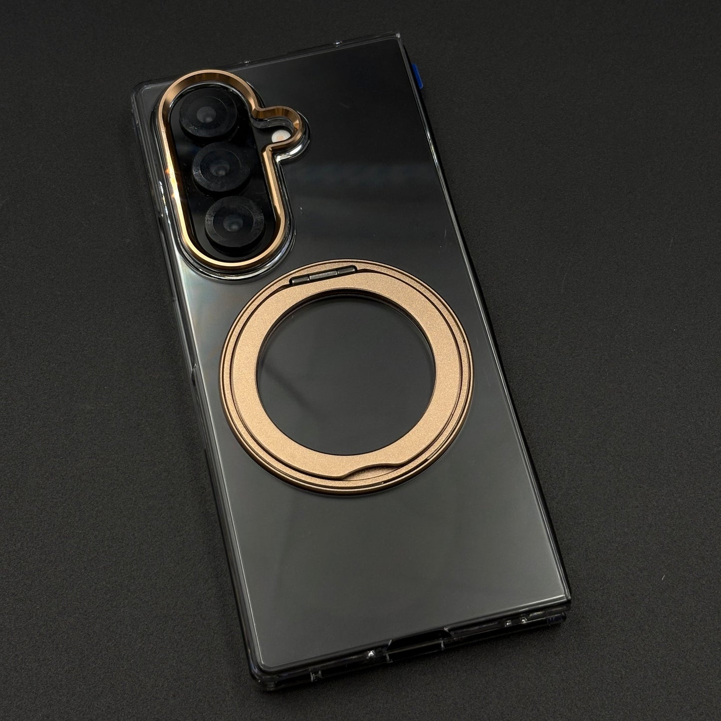 Premium Transparent Case with 360° Rotating Kickstand for Samsung Galaxy Z Fold 8 Ultra | No-Yellowing | Sleek Fit