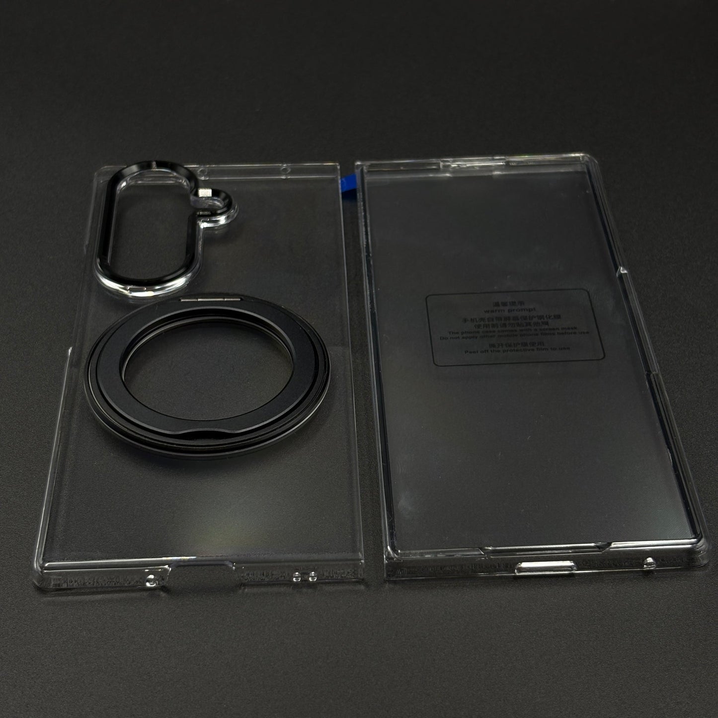 Premium Transparent Case with 360° Rotating Kickstand for Samsung Galaxy Z Fold 7 | No-Yellowing | Sleek Fit