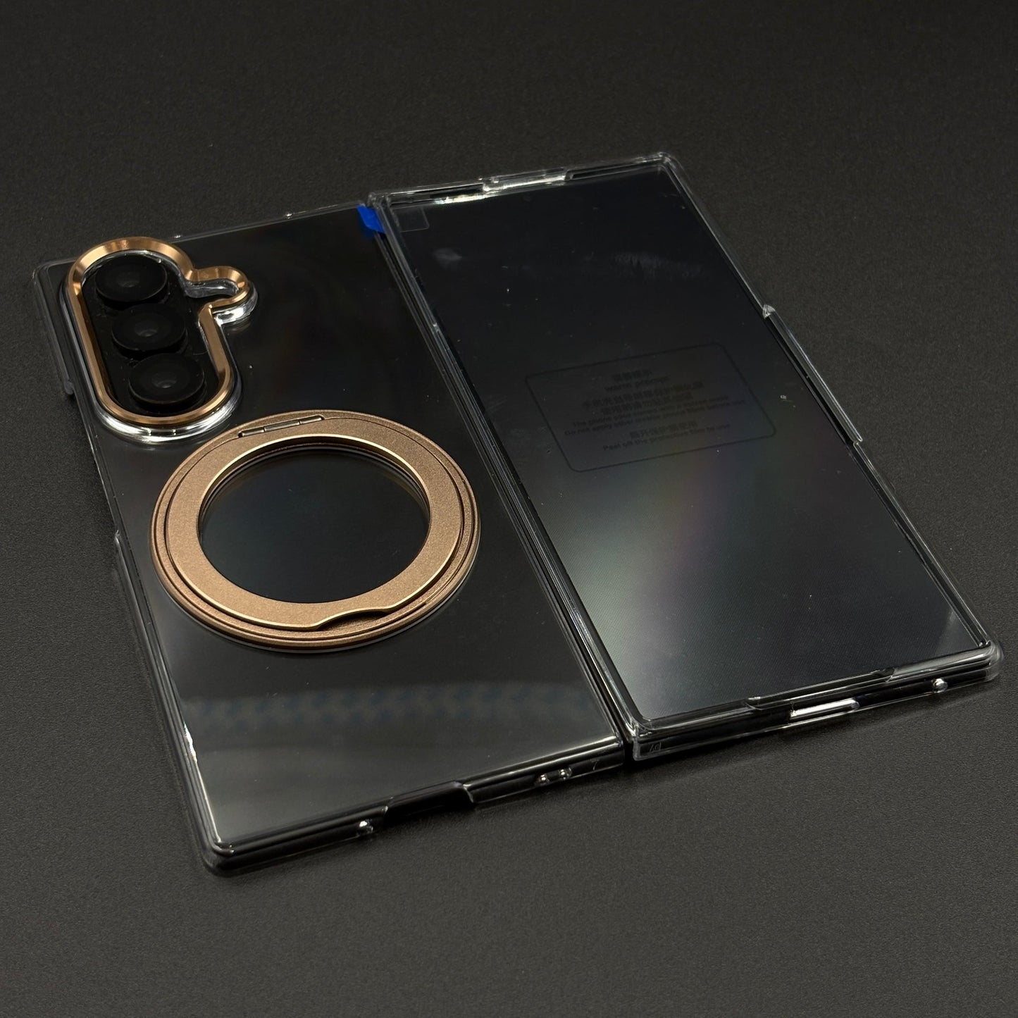 Premium Transparent Case with 360° Rotating Kickstand for Samsung Galaxy Z Fold 6 | No-Yellowing, Sleek Fit