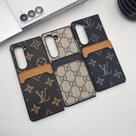 Samsung Galaxy Z Fold 7 Luxury PU Leather Card Holder Case