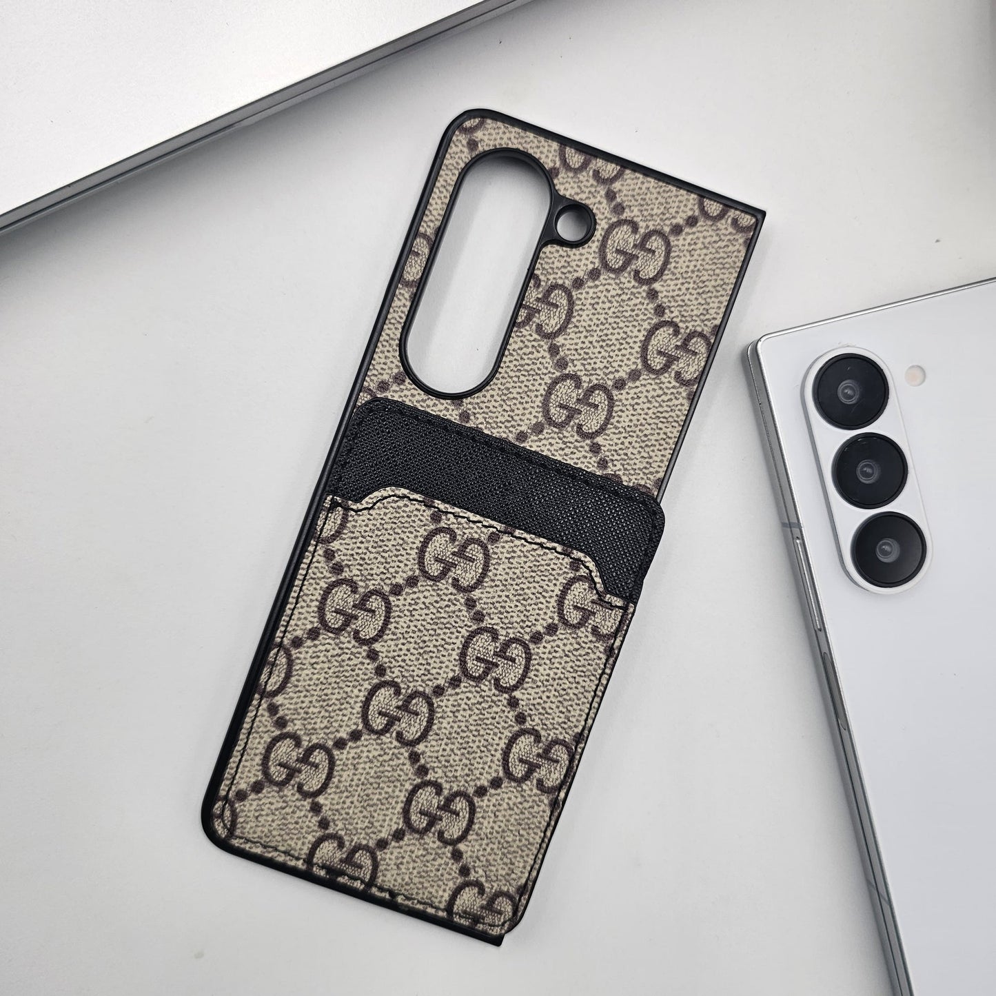Samsung Galaxy Z Fold 6 Luxury PU Leather Card Holder Case