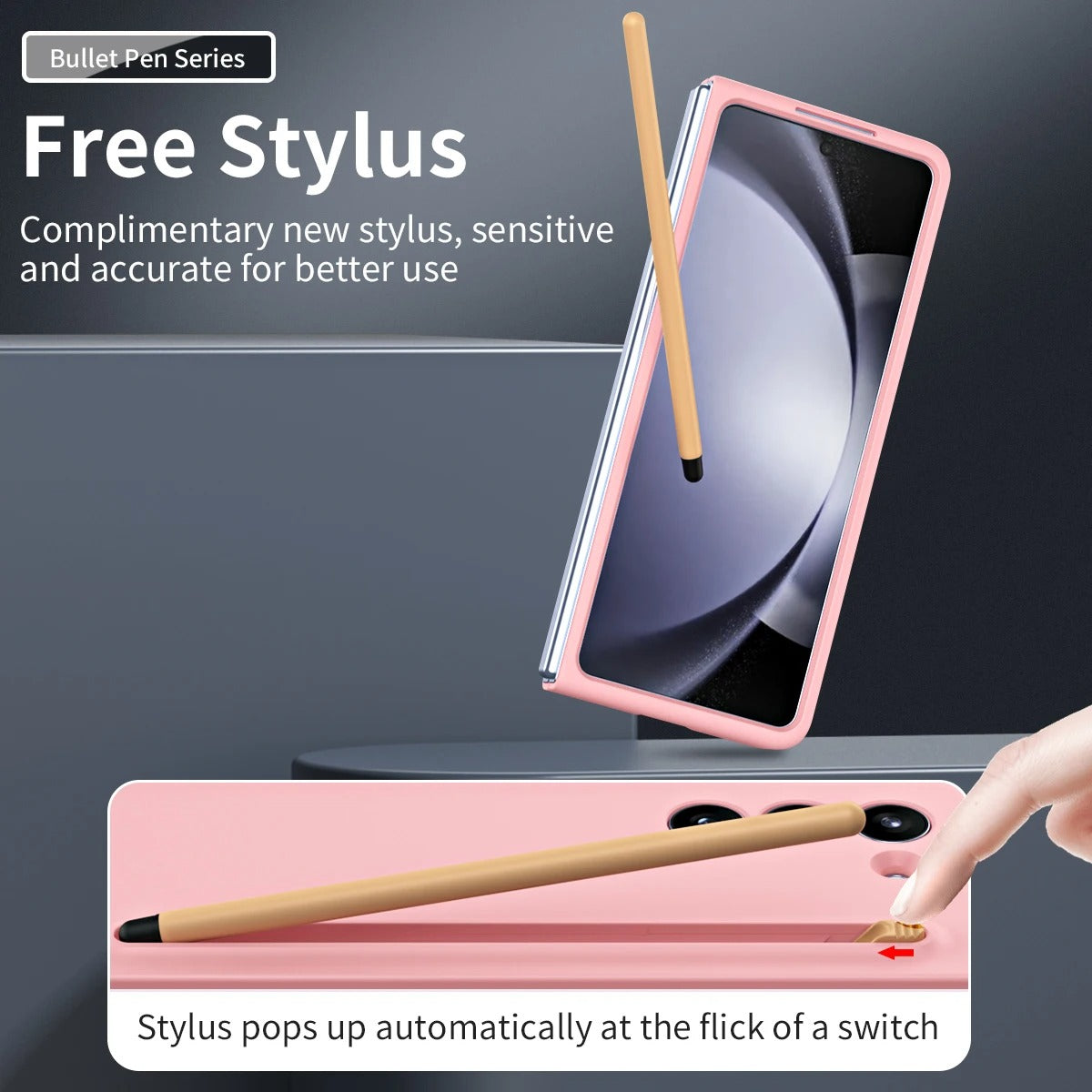 Ultra Slim Case with Pen for Samsung Galaxy Z Fold 7 | Soft Matte Finish | Built-In Pen Slot
