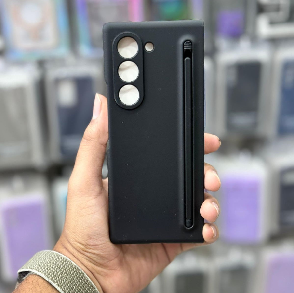 Ultra Slim Case with Pen for Samsung Galaxy Z Fold 7 | Soft Matte Finish | Built-In Pen Slot