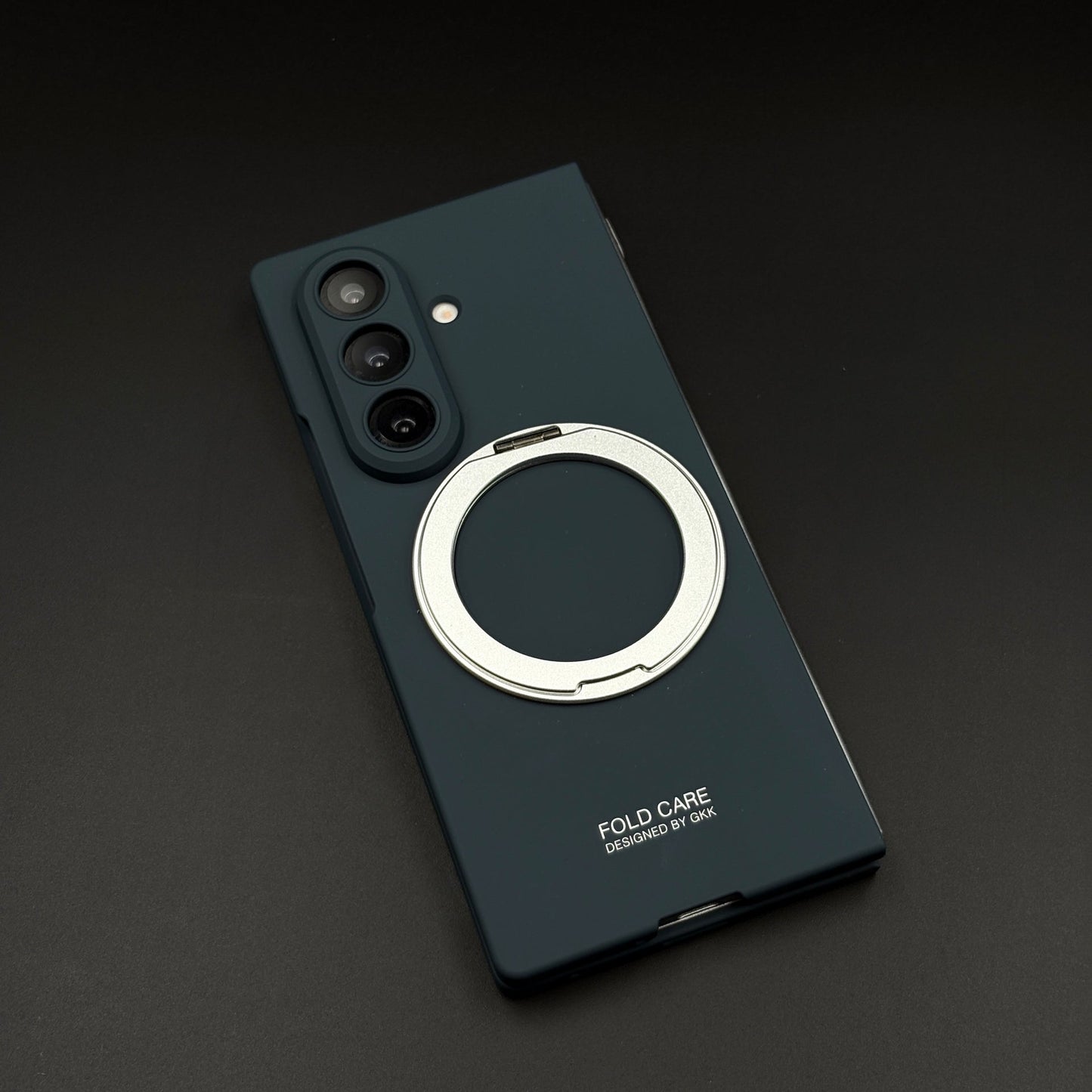 Magnetic Ring Stand Case with Front Screen Protector for Samsung Galaxy Z Fold 8 Ultra | Slim Grip & Full Body Coverage