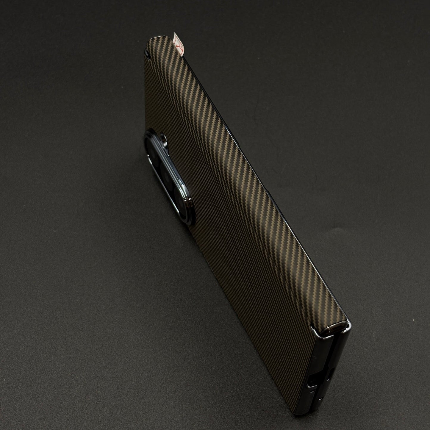 Carbon Fibre Smooth Feel Case with Front Screen Protector For Samsung Galaxy Z Fold 7 | Lightweight | Luxury Look