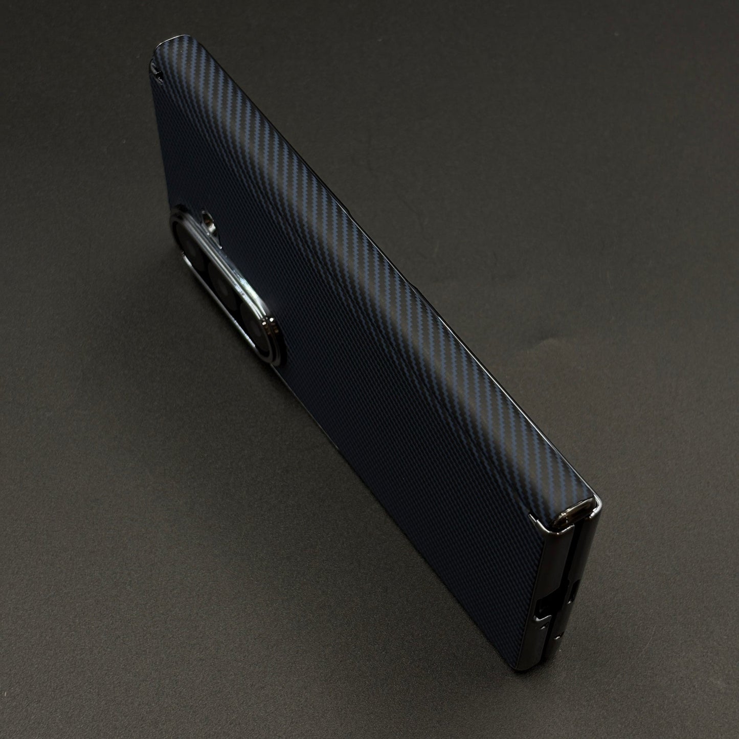 Carbon Fibre Smooth Feel Case with Front Screen Protector For Samsung Galaxy Z Fold 6 | Lightweight | Luxury Look