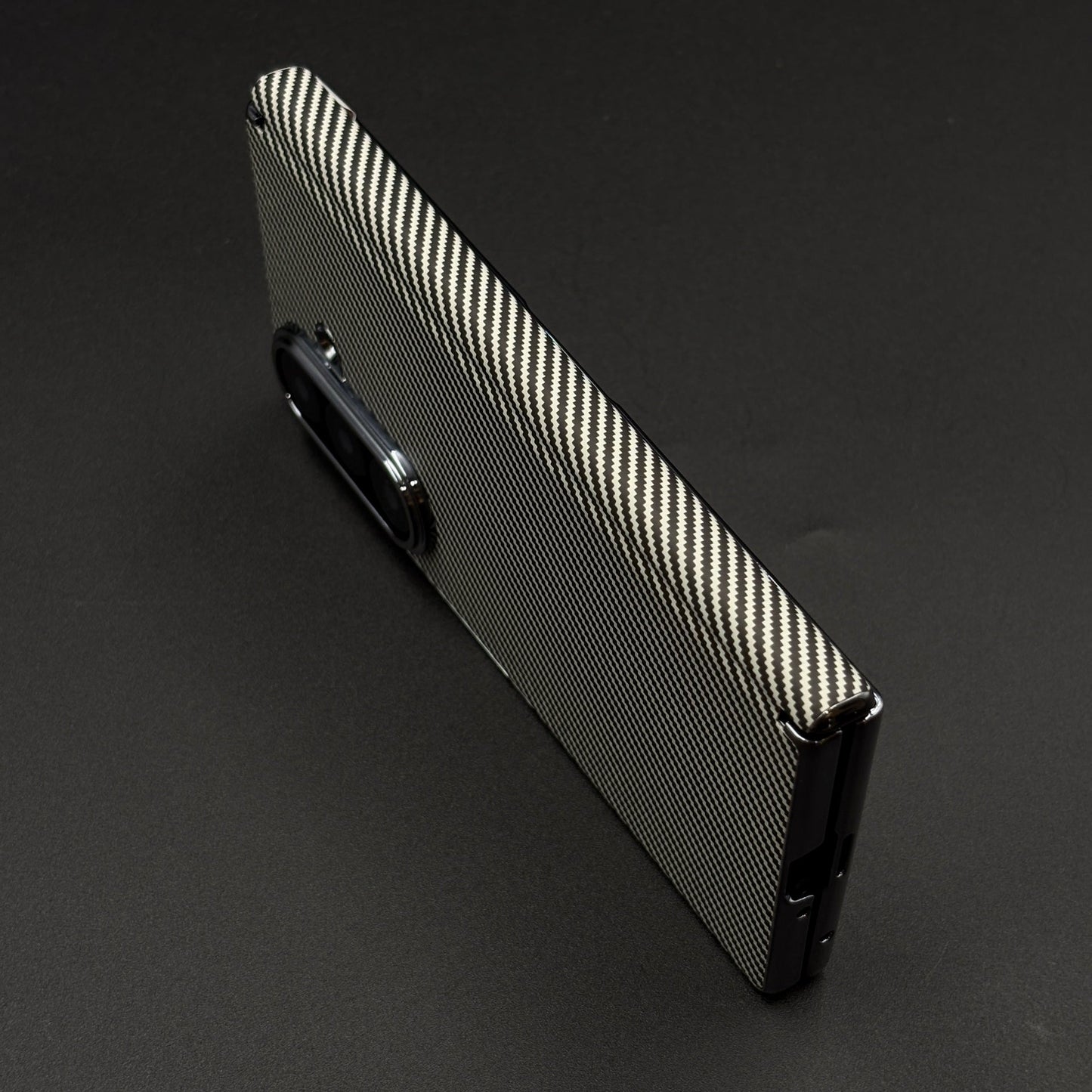 Carbon Fibre Smooth Feel Case with Front Screen Protector For Samsung Galaxy Z Fold 6 | Lightweight | Luxury Look