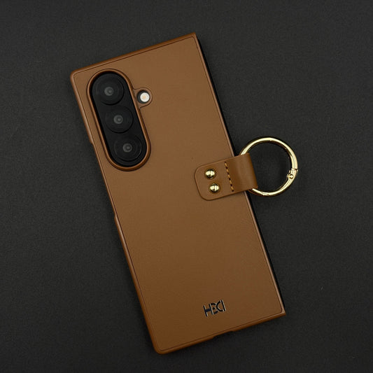 PU Leather Case For Samsung Galaxy Z Fold 6 | Elegant Ring Holder | Slim Protection
