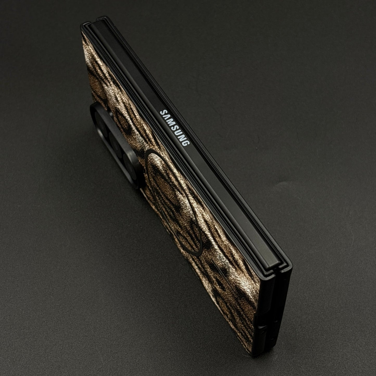 Leopard Print PU Leather Case for Samsung Galaxy Z Fold 7 | MagSafe Compatible | Bold Feel | Stylish Protection