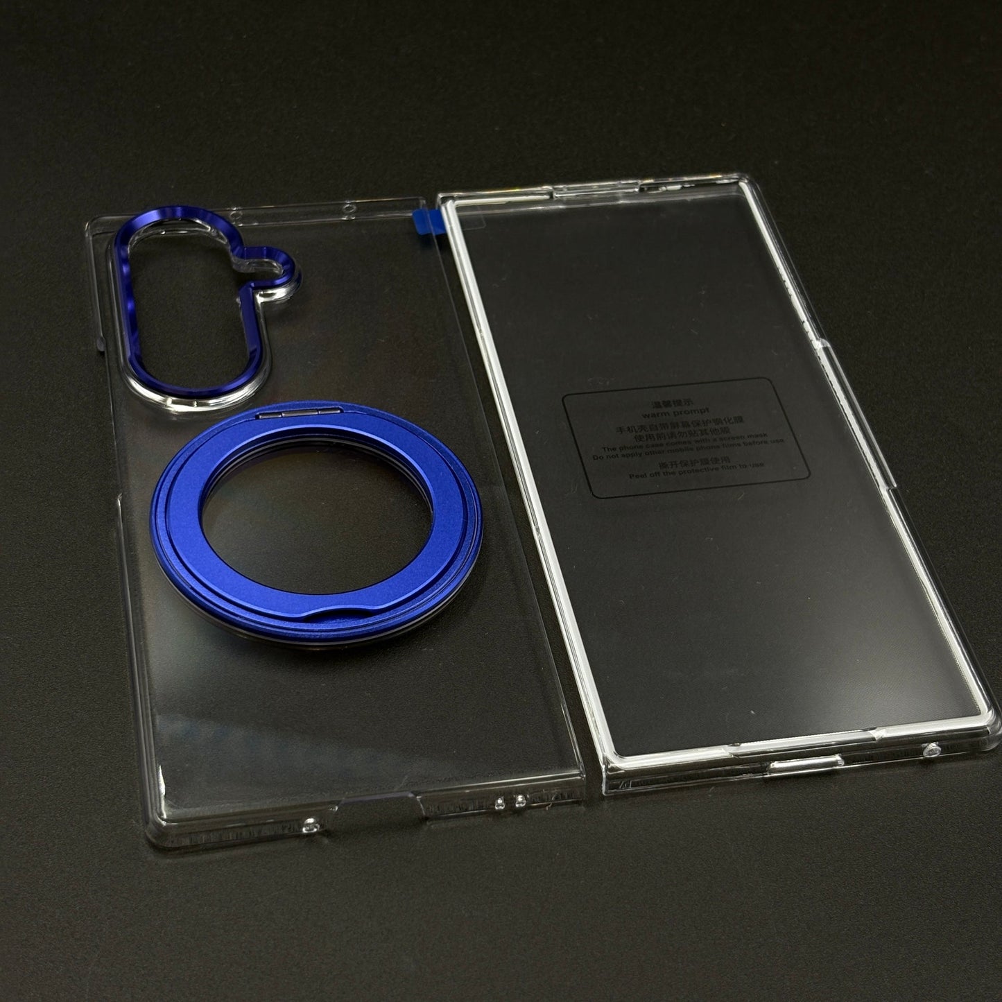 Premium Transparent Case with 360° Rotating Kickstand for Samsung Galaxy Z Fold 7 | No-Yellowing | Sleek Fit