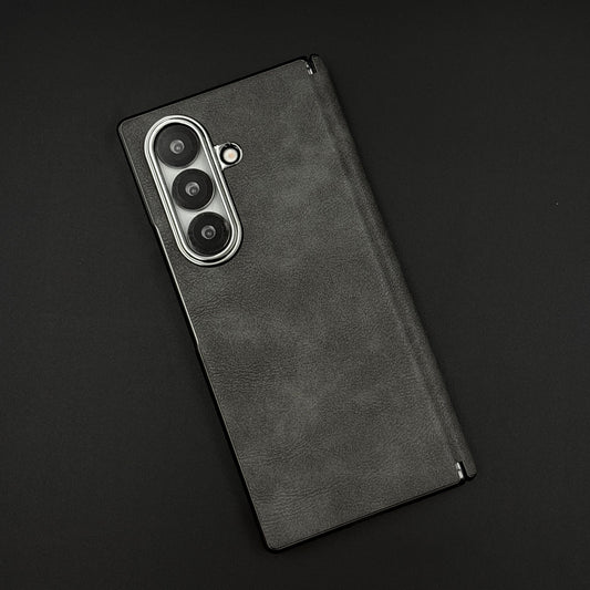 Protective Leather Case for Samsung Galaxy Z Fold 7 | Front Display & Hinge Guard | Luxury Edition