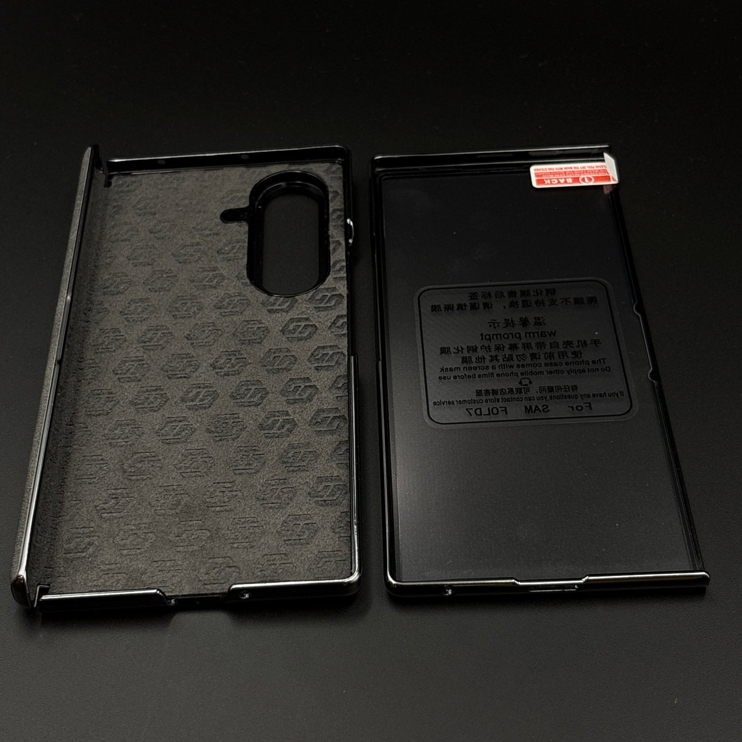 Protective Leather Case for Samsung Galaxy Z Fold 5 | Front Display & Hinge Guard | Luxury Edition