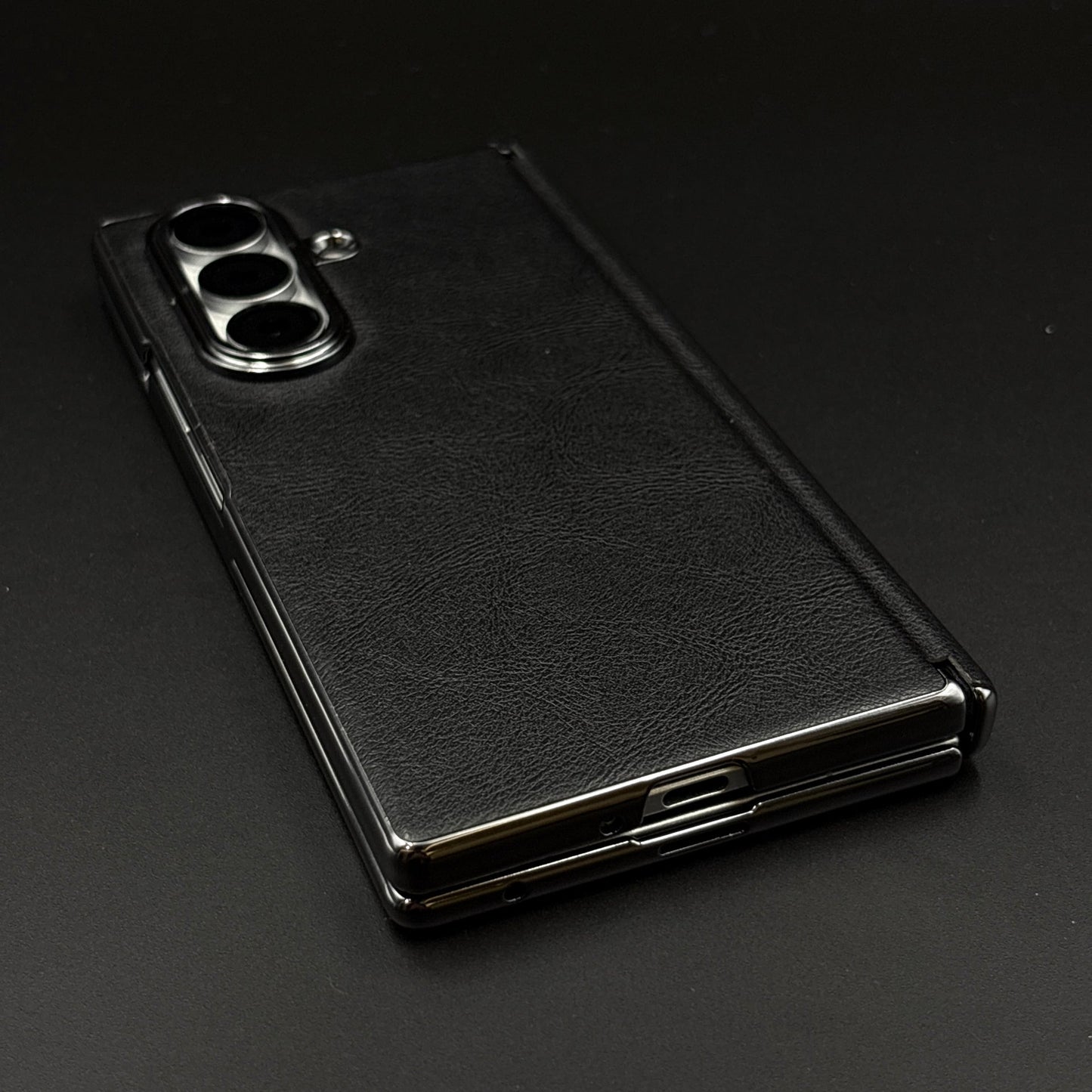Protective Leather Case for Samsung Galaxy Z Fold 7 | Front Display & Hinge Guard | Luxury Edition