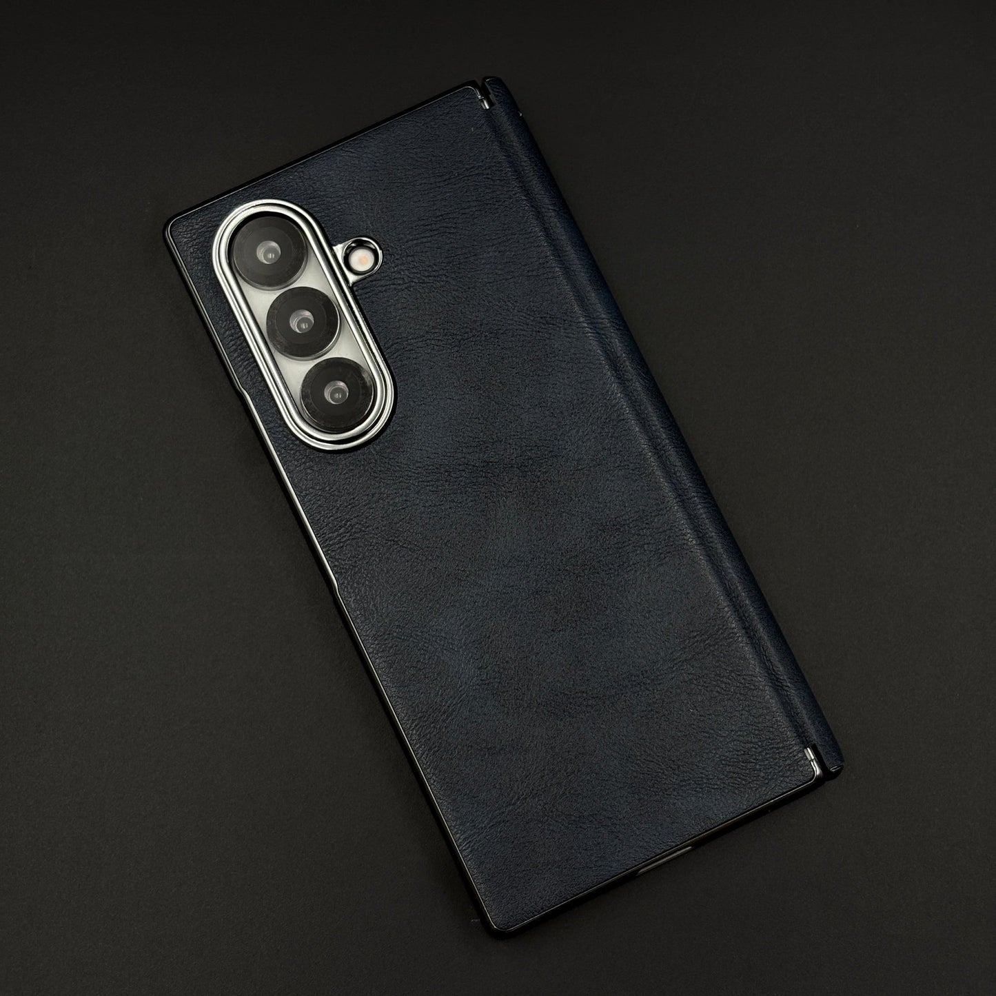 Protective Leather Case for Samsung Galaxy Z Fold 5 | Front Display & Hinge Guard | Luxury Edition