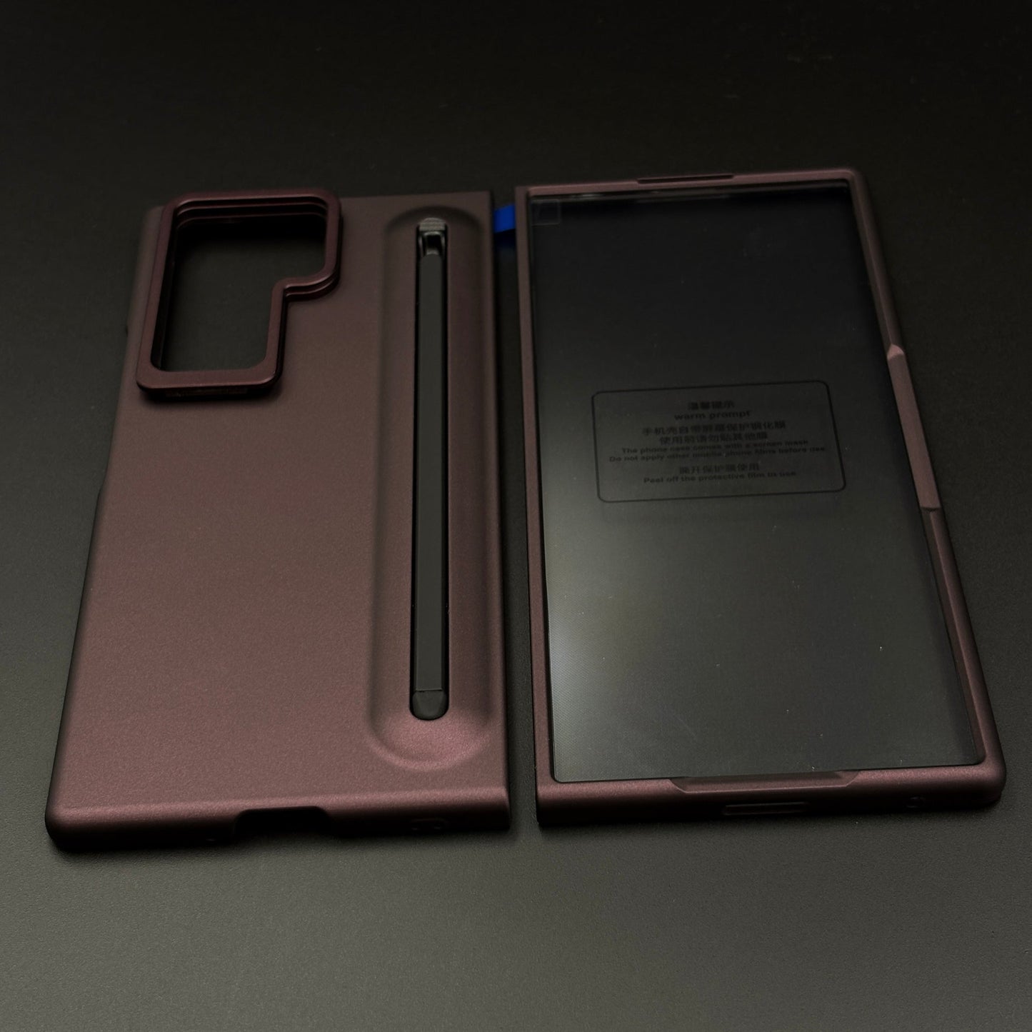 Matte Case with Pen Slot & Front Screen Protector for Samsung Galaxy Z Fold 6