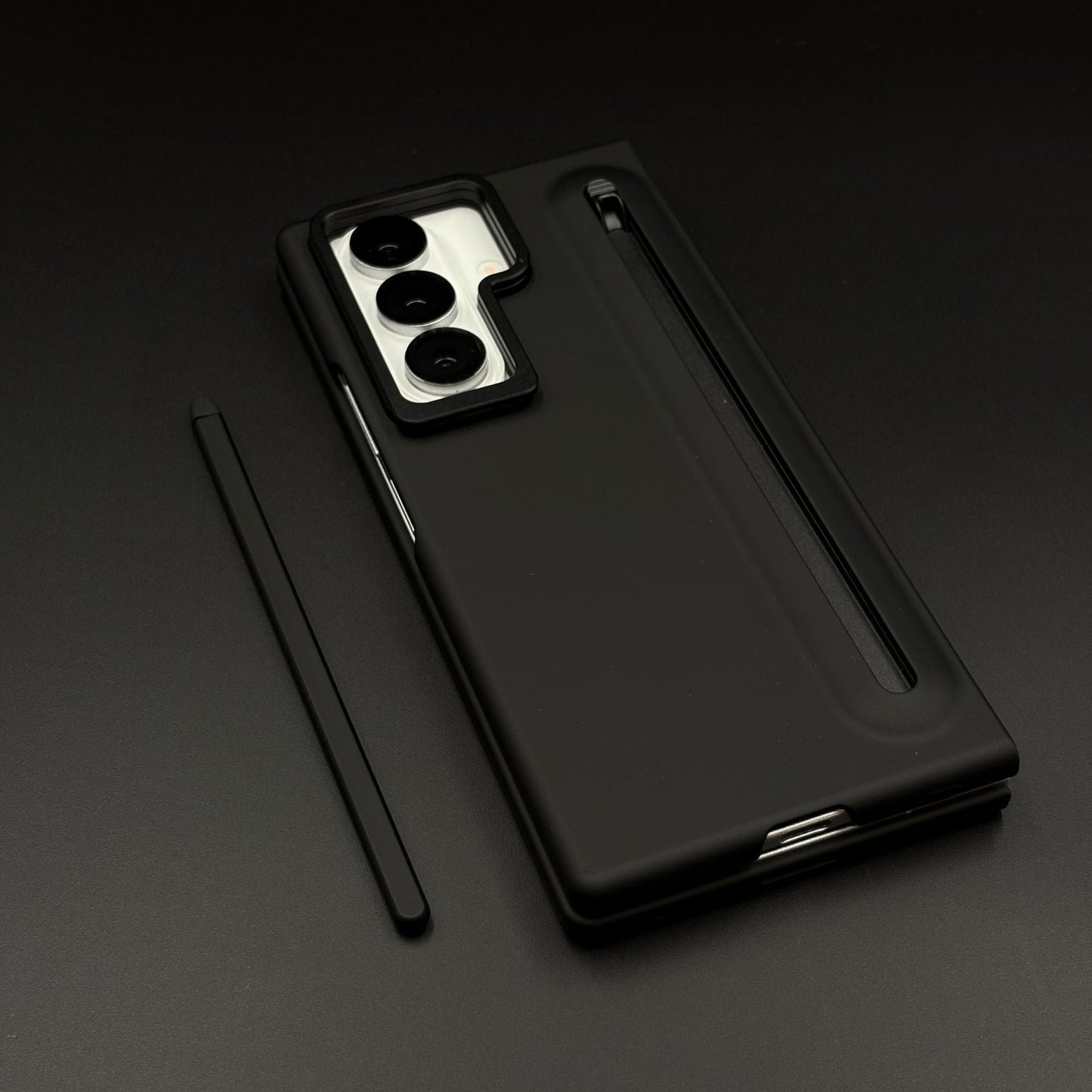 Matte Case with Pen Slot & Front Screen Protector for Samsung Galaxy Z Fold 7