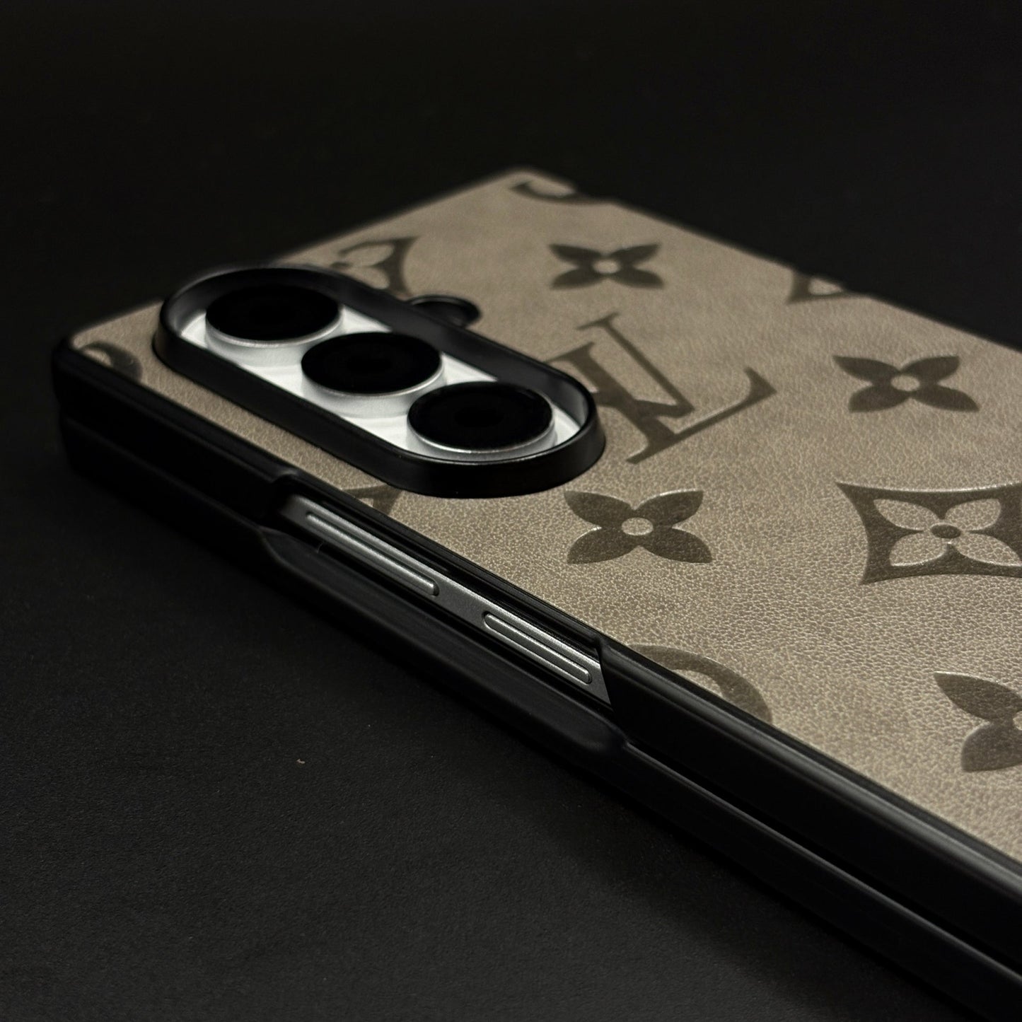Embossed Feel Leather Designer Case for Samsung Galaxy Z Fold 6 | Ultra-Luxe Brand Edition