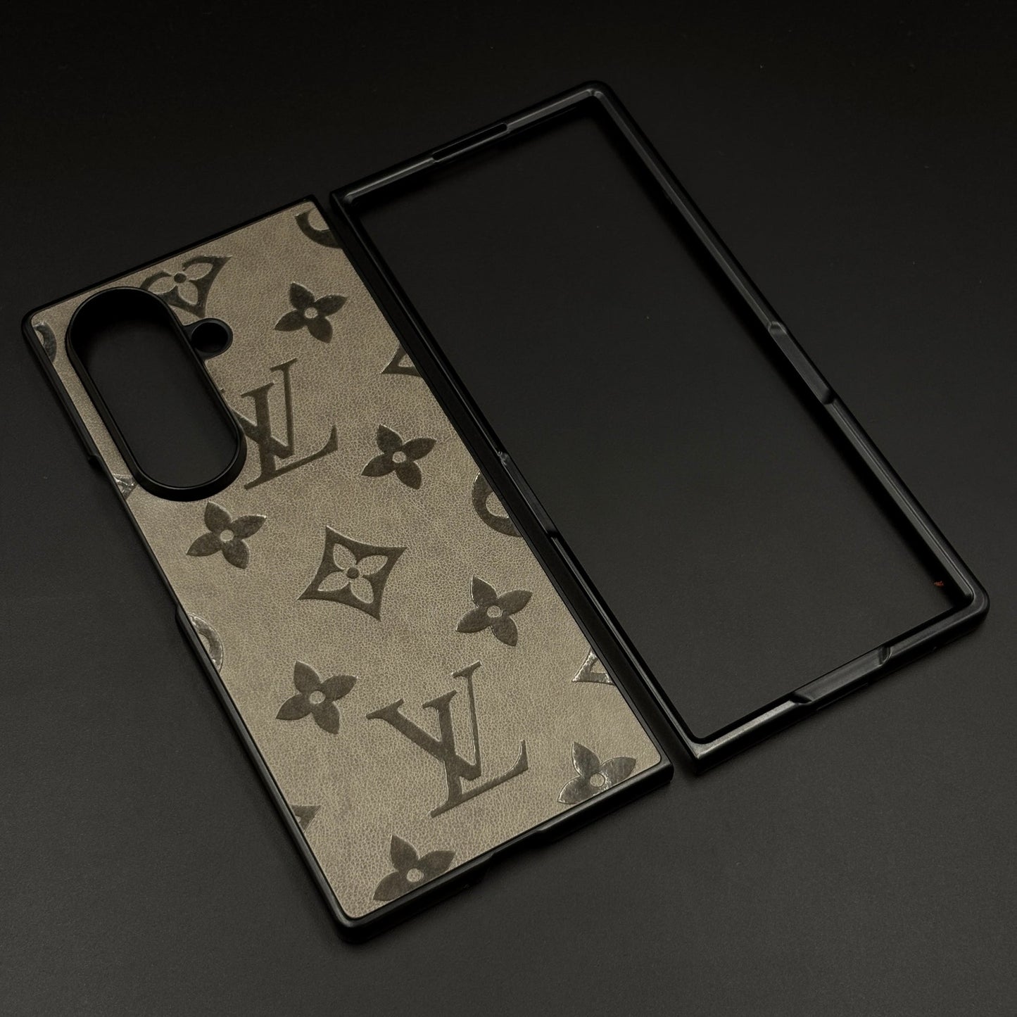 Embossed Feel Leather Designer Case for Samsung Galaxy Z Fold 7 | Ultra-Luxe Brand Edition