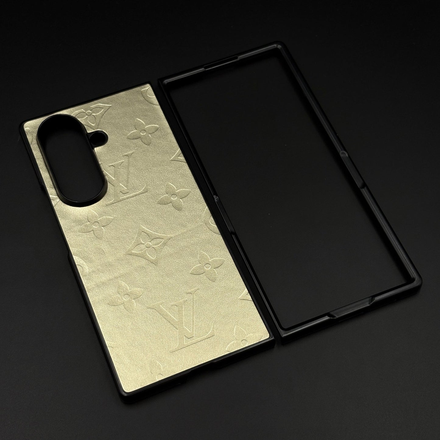 Embossed Feel Leather Designer Case for Samsung Galaxy Z Fold 7 | Ultra-Luxe Brand Edition