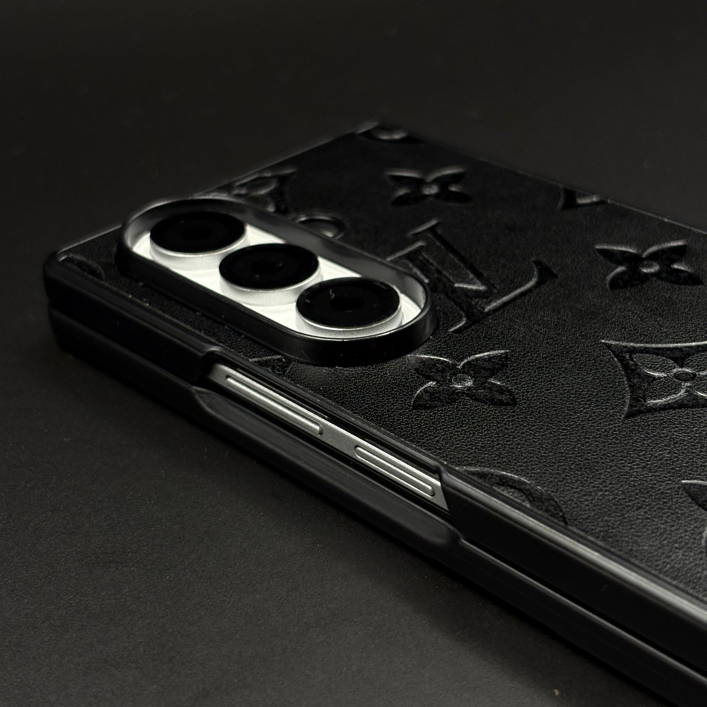 Embossed Feel Leather Designer Case for Samsung Galaxy Z Fold 7 | Ultra-Luxe Brand Edition